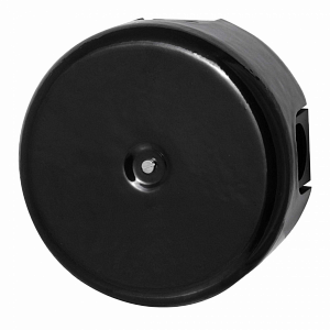 Коробка распределительная Bironi Лизетта 78х40 мм, черный, керамика с заглушками B1-521-03-K