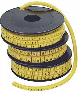 Маркер кабельный IEK МК0-1.5мм, символ 5, 1000 шт/уп. UMK00-5