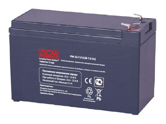 Сменный аккумулятор Powercom PM-12-7.0, 12V 7Ah