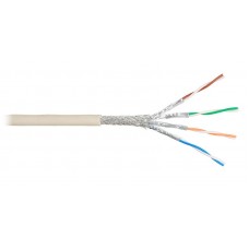 Кабель витая пара ITK S/FTP 6A, 4x2 PVC, серый, 305 м/уп. LC1-C6A04-611