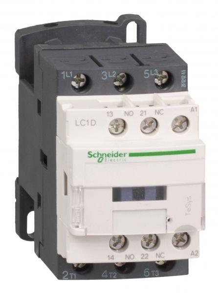 Контактор Schneider Electric TeSys D 9А 3П, 1НО+1НЗ, 24В AC LC1D09B7