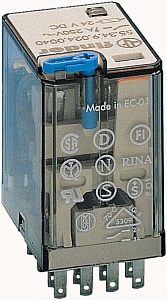 Миниатюрное реле Finder 4CO 7A 24В DC втычное 553490240090