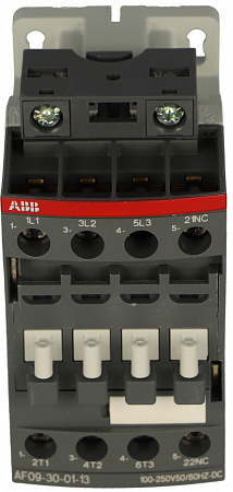 Контактор ABB AF09-30-01-13 9А, катушка 100-250B AC/DC