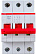Рубильник ABB SD203/63 3п рычаг красный