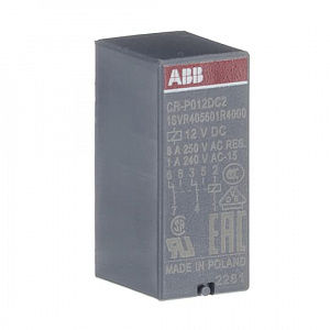 Реле ABB CR-P012DC2 12B DC 2ПК 8А 1SVR405601R4000