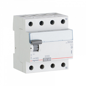 Выключатель дифференциального тока Legrand TX3 4П 40А 30мА тип AC 403009