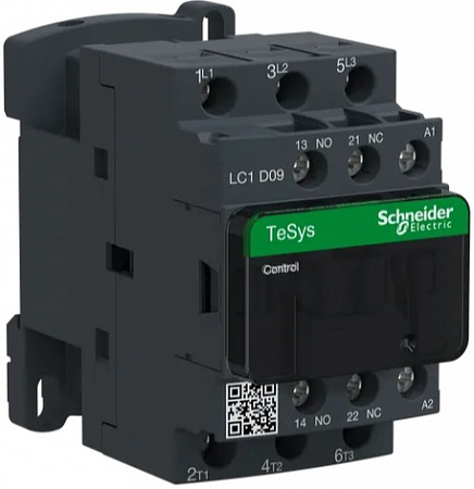 Контактор Schneider Electric TeSys D 9А 3П, 1НО+1Н3, 220В AC