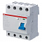 Выключатель дифференциального тока ABB F204 4П 40А 300мА тип AC, F204 AC-40/0.3