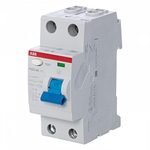 Выключатель дифференциального тока ABB F202 2П 63А 30мА тип AC, F202 AC-63/0.03 2CSF202001R1630