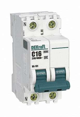 Автоматический выключатель DEKraft ВА-101 32А 1п+N 4.5кА, B