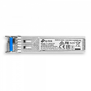 Трансивер TP-Link SFP 1000Base-BX, WDM, LC, TX 1310 нм, RX 1550нм, SM, 10км TL-SM321B