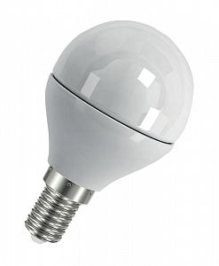 Лампа светодиодная LED Value LVCLP60 7SW/865 7Вт шар матовая E14 230В 10х1 RU OSRAM 4058075579682 4058075579682
