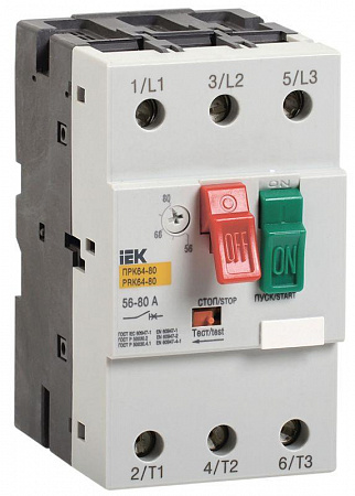 Автоматический выключатель защиты двигателя IEK ПРК64-63 40-63A