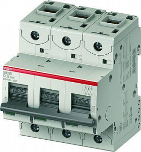 Автоматический выключатель ABB S803C 3п C 80А 25кА C 2CCS883001R0804