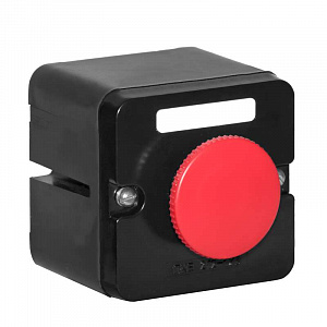 Пост кнопочный Электродеталь ПКЕ-212/1 красный грибок ПКЕ-212/1.1К.Гр