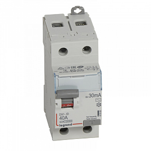 Выключатель дифференциального тока Legrand DX3 2П 40А 30мА тип AC 411505