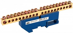 Шина нулевая IEK ШНИ-8х12-20-Д-С на DIN-изоляторе YNN10-812-20D-K07