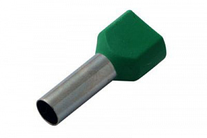 Наконечник штыревой втулочный изолированный Rexant НШВИ 14 мм, 2х6 мм2, TE-6014, зеленый 08-2811