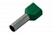 Наконечник штыревой втулочный изолированный Rexant НШВИ 14 мм, 2х6 мм2, TE-6014, зеленый