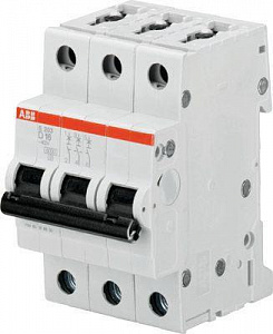 Автоматический выключатель ABB S203M 1.6А 3п D, 10 кА, S203M-D1.6 2CDS273001R0971