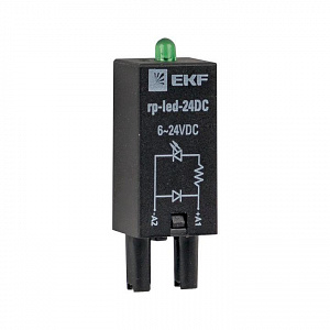 Модуль светодиодный EKF AVERES 24 VDC для промежуточных реле RP rp-led-24DC