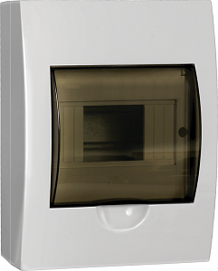 Щиток IEK ЩРн-П-6 6М, настенный, белый, прозрачная дверь MKP12-N-06-40-20
