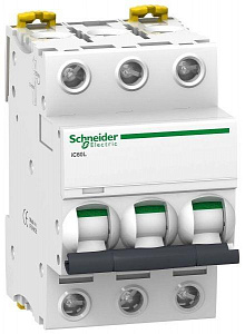 Автоматический выключатель Schneider Electric Acti 9 iC60L 2А 3п 15кА, B A9F93302
