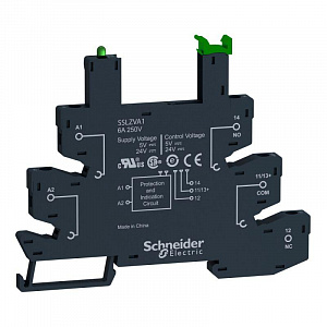 Розетка Schneider Electric Zelio для реле 5-24В пружинные зажимы SSLZRA1