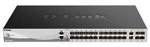 Коммутатор D-Link 24x 1000Base-X SFP, 2x 10GBase-T, 4x 10GBase-X SFP+ DGS-3130-30S/B1A