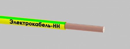 Провод Электрокабель НН ПуГВ 1х6 желто-зеленый 450/750В