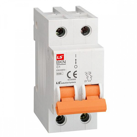 Автоматический выключатель LS Electric BKN 20А 2п C, 6кА