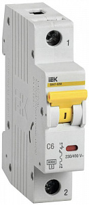 Автоматический выключатель IEK ВА47-60M 6А 1п C, 6кА MVA31-1-006-C