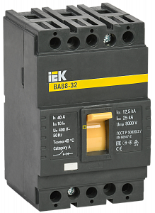 Автоматический выключатель IEK ВА88-32 3П 40А 25кА SVA10-3-0040
