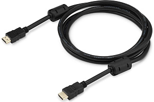 Кабель Buro HDMI 1.4, HDMI (m)/HDMI (m), 1.8м, ферритовые кольца, черный (HDMI-19M/19M-1.8M-MG) 817219