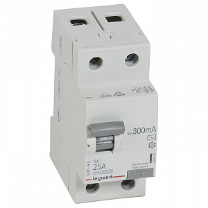Выключатель дифференциального тока Legrand RX3 2П 25А 300мА тип AC 402032