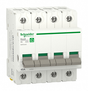 Выключатель нагрузки Schneider Electric Resi9 40А 4П модульный R9PS440