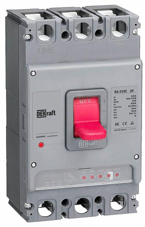 Автоматический выключатель DEKraft ВА-333E 3п 800А 50кА, электронный расцепитель