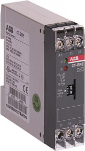 Реле времени ABB CT-ERE 24В AC/DC, 220-240В AC, 0.3-30мин., 1ПК, задержка на включение 1SVR550107R5100
