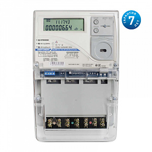 Счетчик Энергомера CE308 S34.746.OG.QYUVLFZ GS01 SPDS 3Ф время Москва 101005007012294