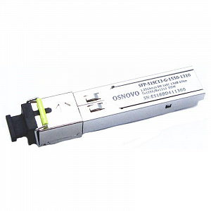 Трансивер Osnovo SFP, одномодовый SFP-S1SC13-G-1550-1310