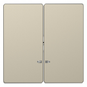 Клавиша двойная с линзами Schneider Electric Merten D-Life скрытый монтаж, песочный MTN3420-6033