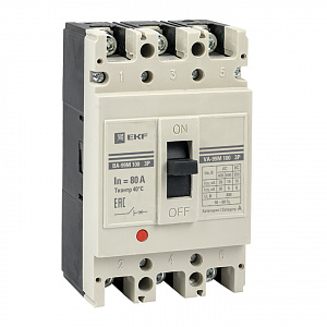Автоматический выключатель EKF ВА-99М PROxima 3П 100/80А 35кА mccb99-100-80m