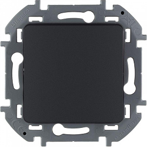 Механизм переключателя промежуточного 1-кл. Inspiria (группа Legrand) 10А IP20 250В 10AX винт. клеммы антрацит 673683