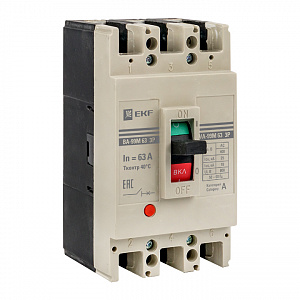 Автоматический выключатель EKF ВА-99М PROxima 3П 63/63А 25кА mccb99-63-63m