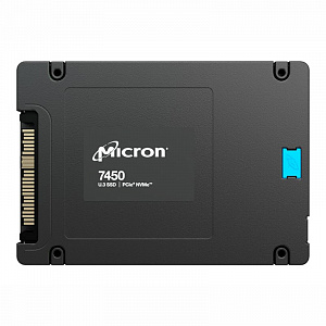 Диск SSD Micron 7450 MAX, 12800GB, U.3 2.5" 15 мм, NVMe, PCIe 4.0 x4 MTFDKCC12T8TFS-1BC1ZABYY