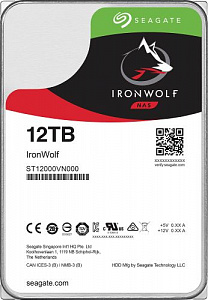 Жесткий диск Seagate IronWolf 12TB 7.2K SATA 3.5" 256MB ST12000VN0008