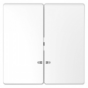 Клавиша двойная с линзами Schneider Electric Merten D-Life скрытый монтаж, белый лотос MTN3420-6035
