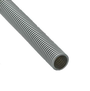 Труба гофрированная Ruvinil ПВХ легкая 50 мм, с протяжкой серая, 15 м/уп. 15001