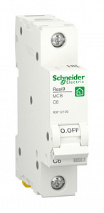 Автоматический выключатель Schneider Electric Resi9 6А 1п 6кА, C R9F12106