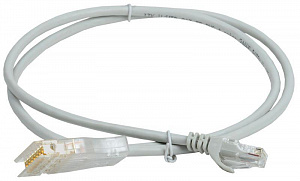 Патч-корд ITK U/UTP 5E 2м PVC, Серый PC01-11045-4P2M